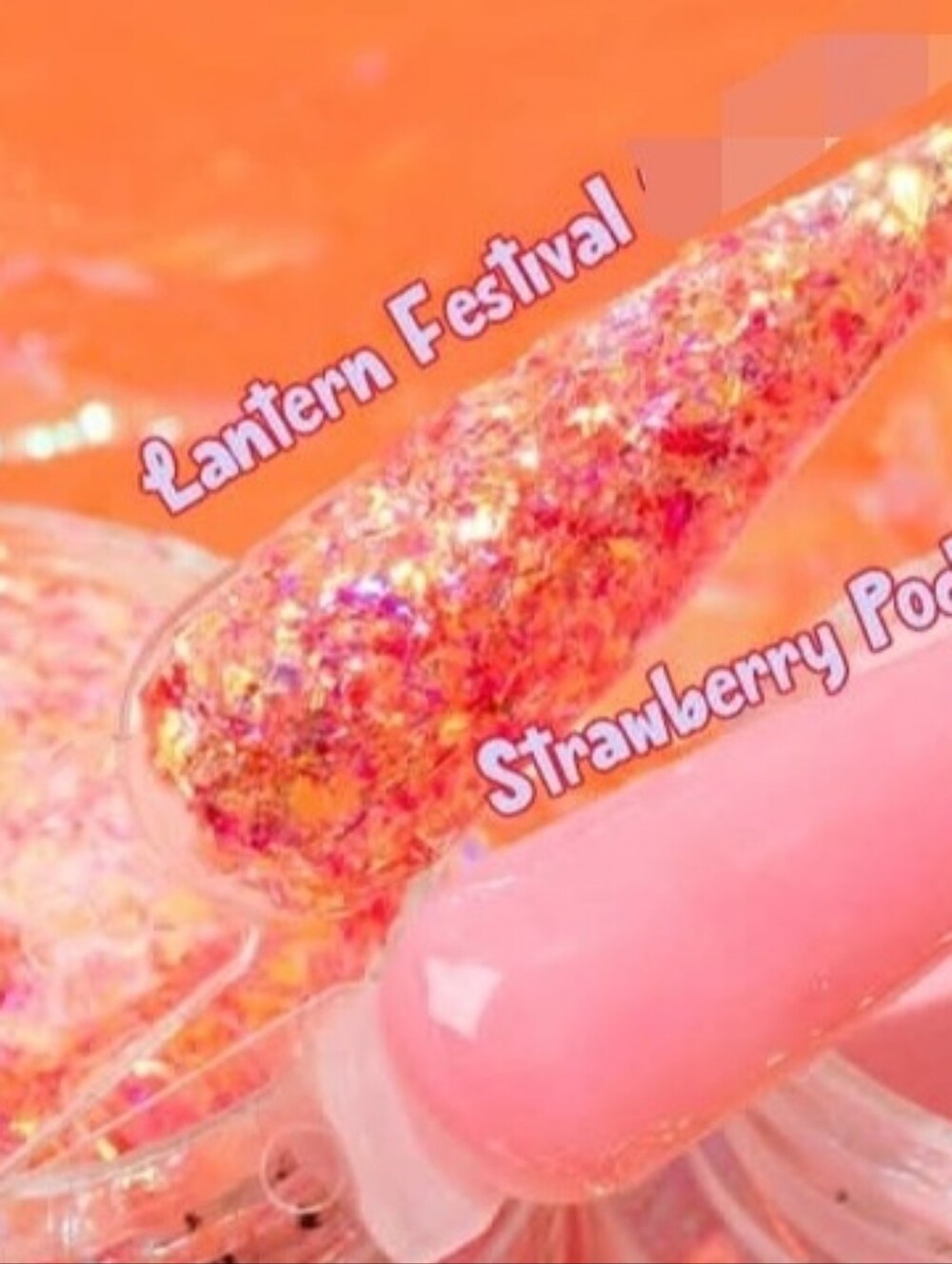 Fairy Glamor Acrylic Nail Dip In Lantern Festival